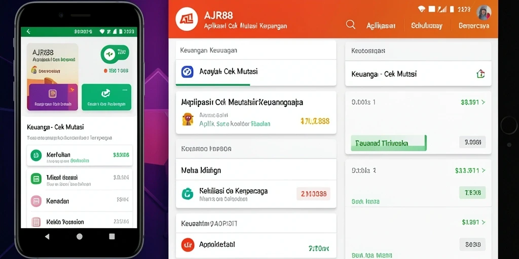 Antarmuka AJR88 menampilkan informasi mutasi keuangan dengan jelas dan rapi.