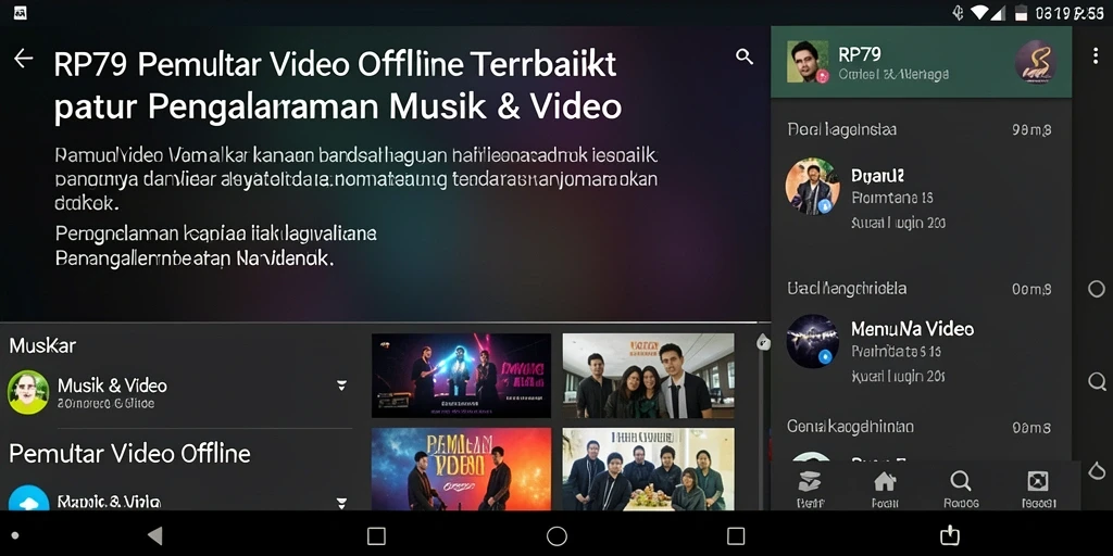 Tangkapan layar tampilan antarmuka Pemutar Video Offline RP79.