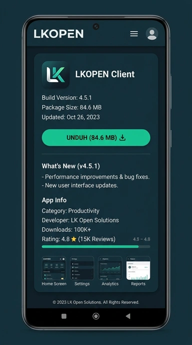 Tampilan halaman APK lkopen