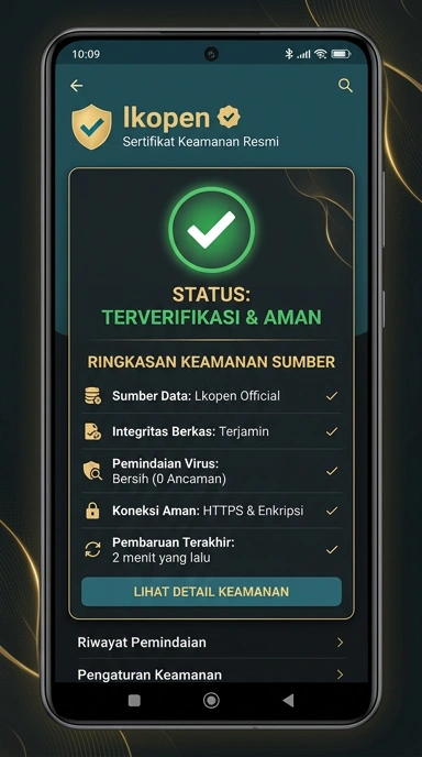 Tampilan kanal resmi lkopen